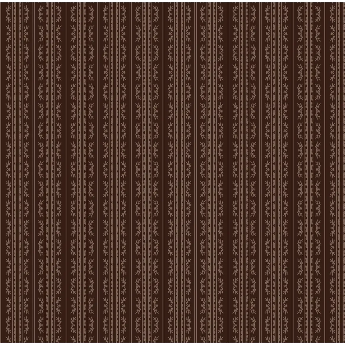Dillon Wallpaper - Traditional Dark Stripe - by Thoroughfare Design - Sample 1 foot by 1 foot / Mahogany - Loomwell