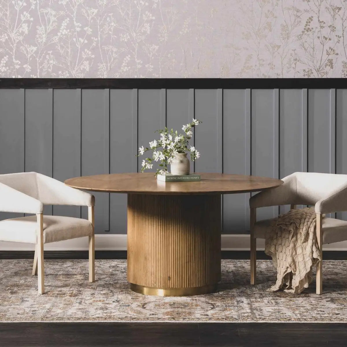 Dion Washable Floral Rug - Boutique Rugs