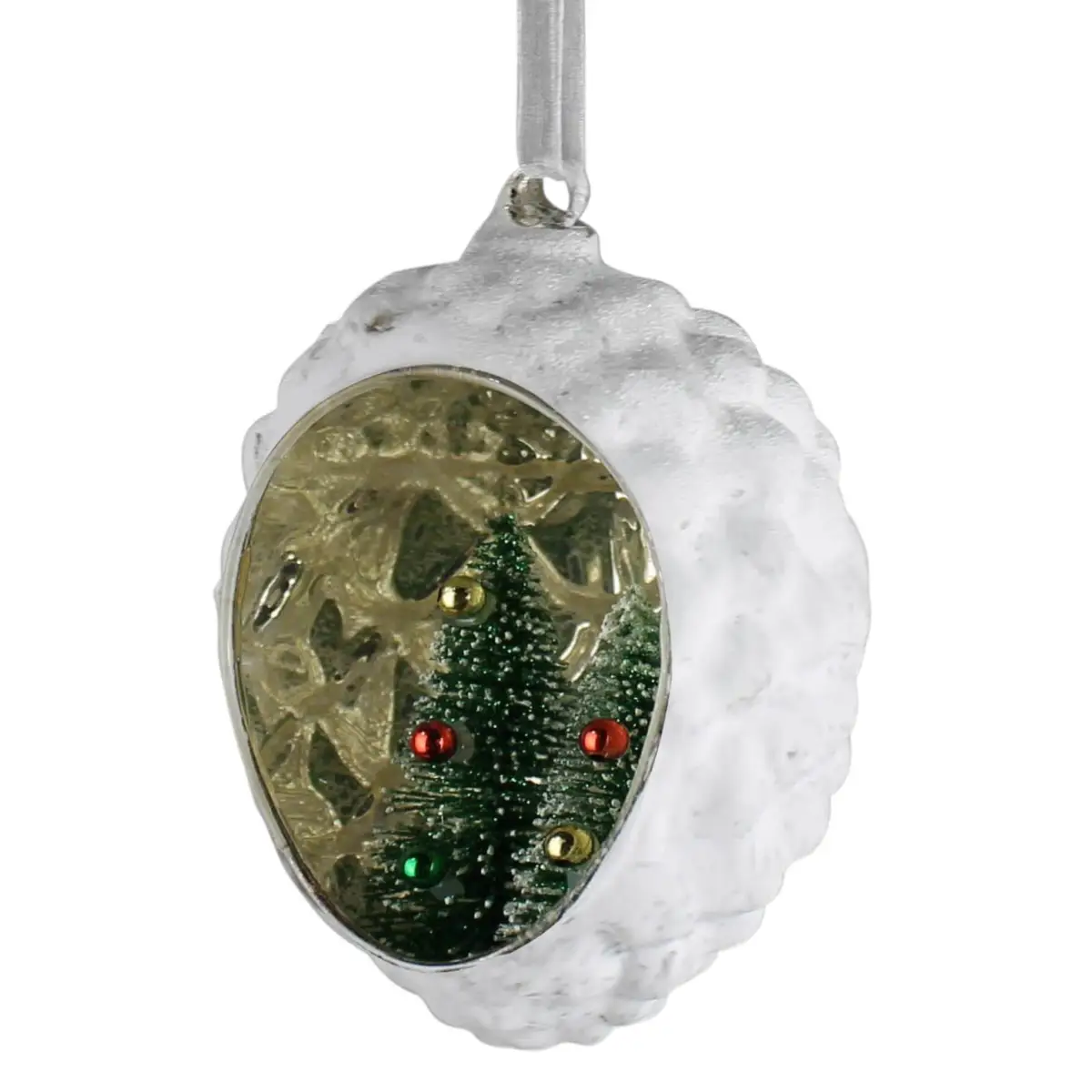 Diorama Ornament with Trees Glass - HomArt