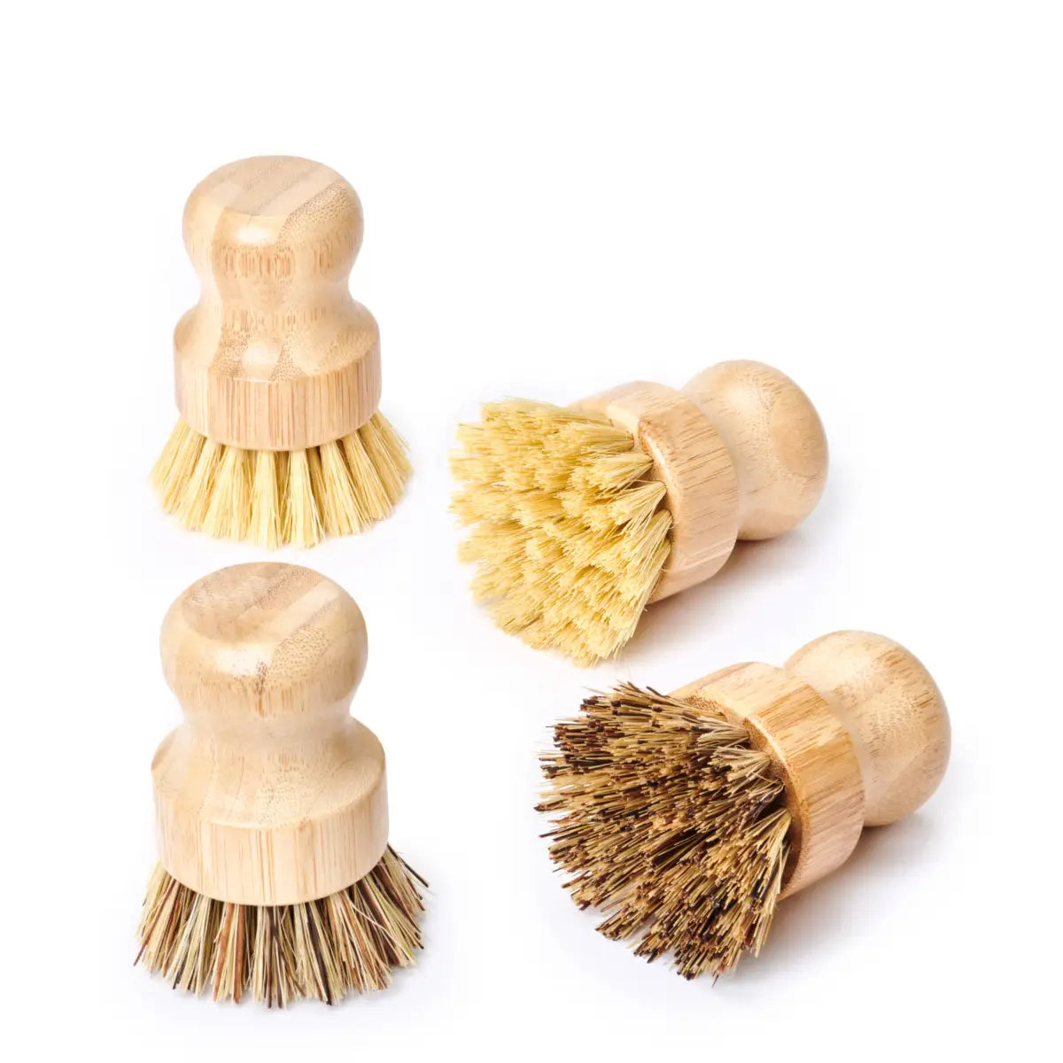 Dish Scrub Brush - Bamboo - Firm Bristle (Dark) - Desesh