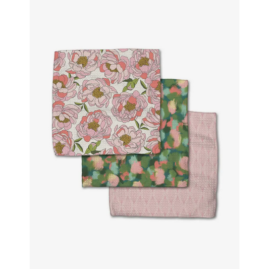 Dishcloth Set - Peony Paradise - Geometry