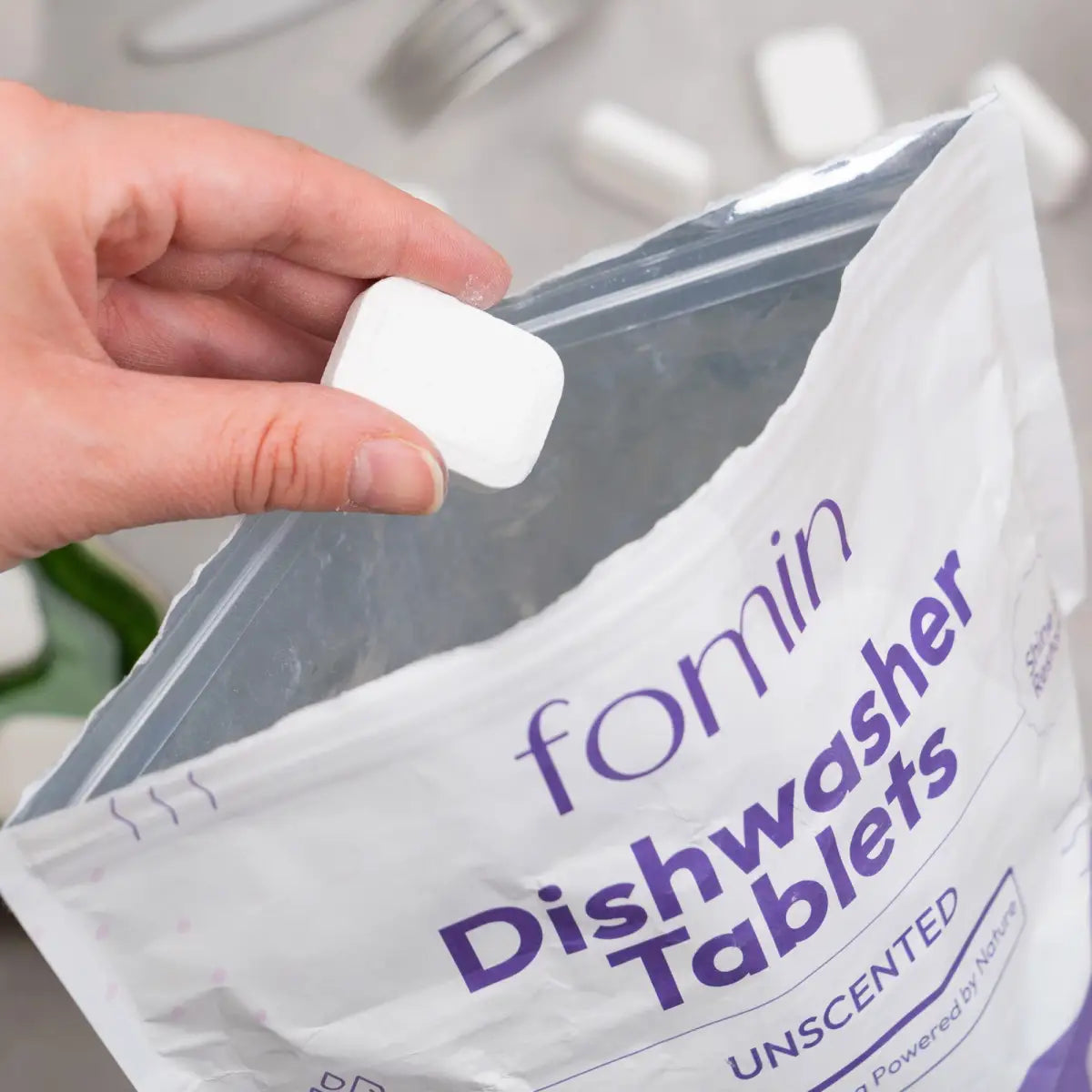 Dishwasher Tablets - Unscented - 60 Tablets - Eco-Friendly - Fomin