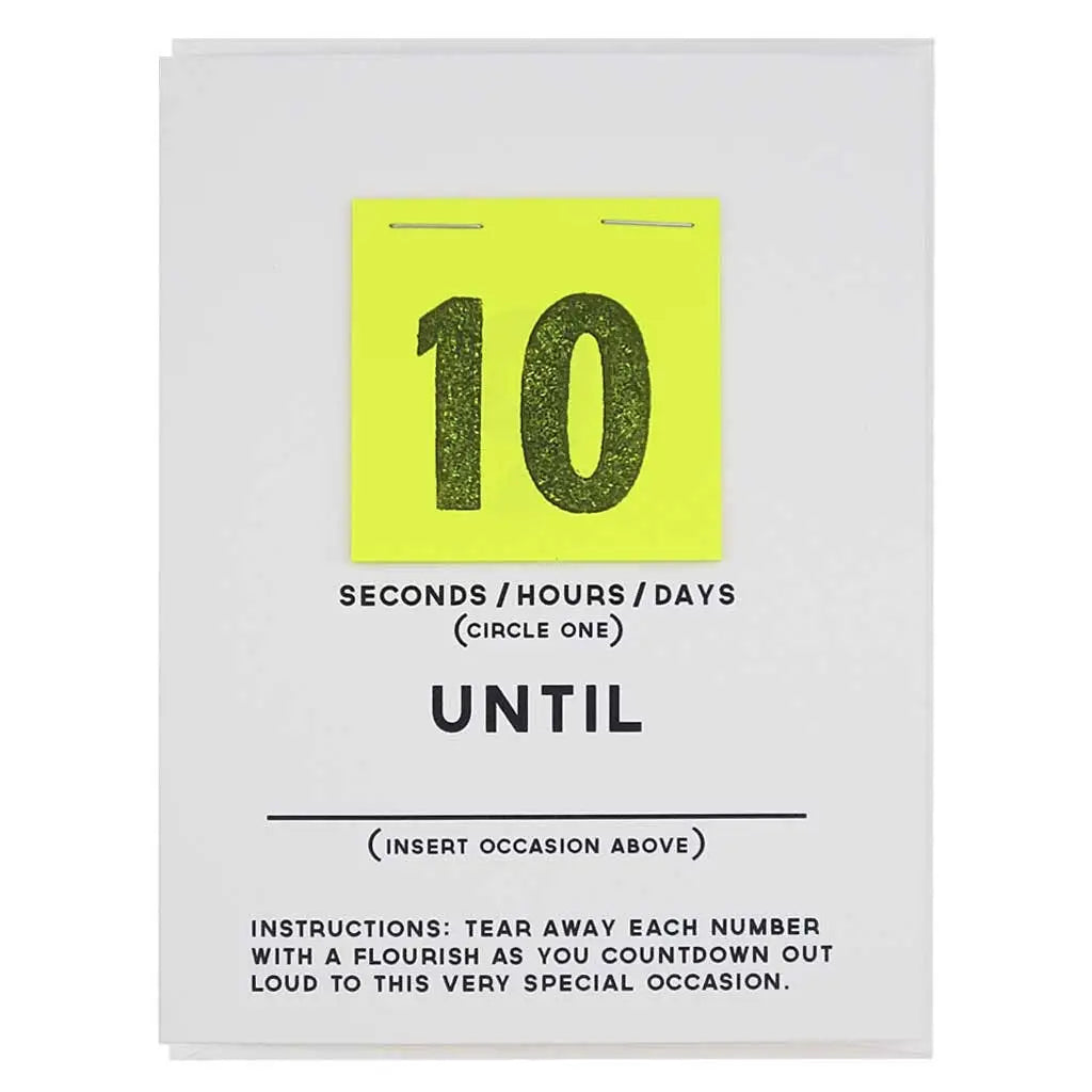 DIY Celebration Countdown Greeting Card - The Regional Assembly of Text