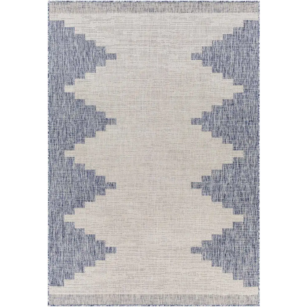 Djugun Blue Outdoor Rug - 5’3’’ x 7’7’’ Rectangle - Boutique Rugs