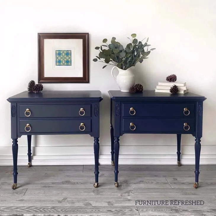 Deep Navy Paint End Tables