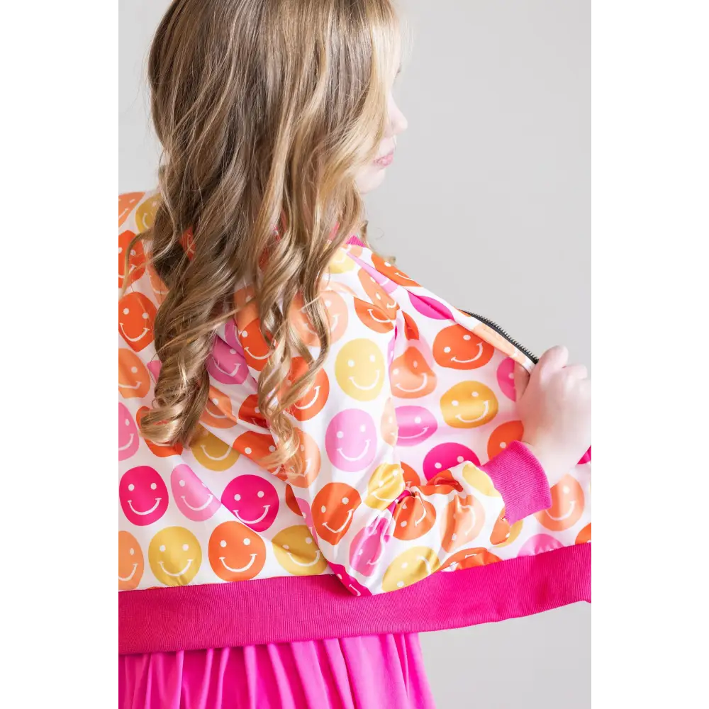 Don’t Worry Be Hippy Satin Jacket - Mila & Rose ®