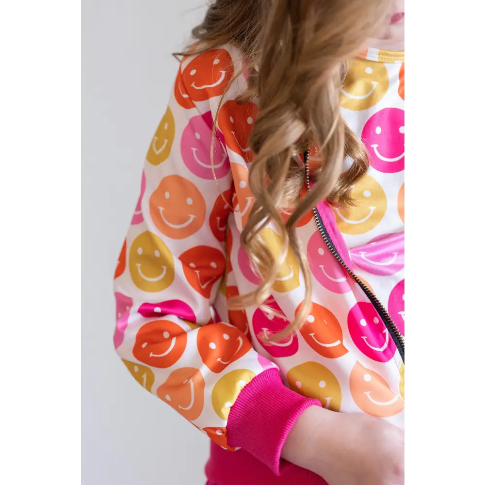 Don’t Worry Be Hippy Satin Jacket - Mila & Rose ®