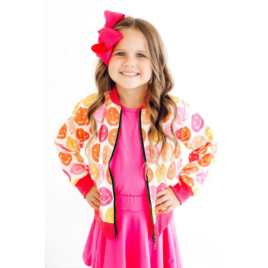 Don’t Worry Be Hippy Satin Jacket - Mila & Rose ®