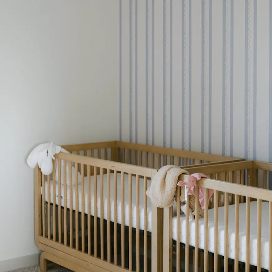 Dorit Wallpaper - Ticking Stripe - by Cinnamon Clouds - Loomwell Home Goods