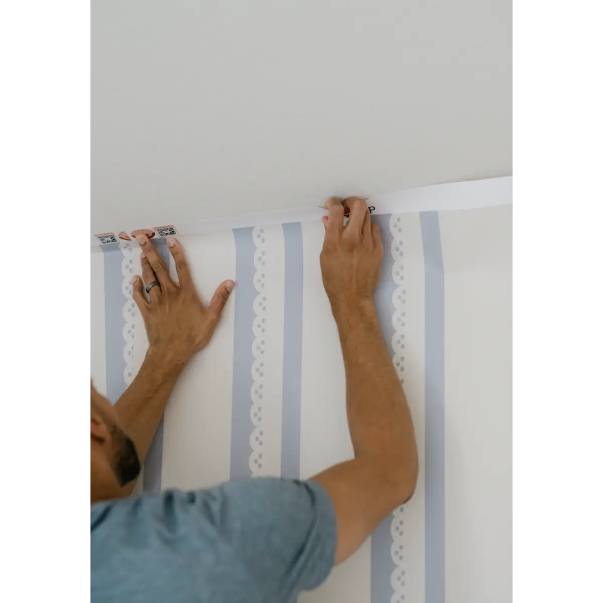Dorit Wallpaper - Ticking Stripe - by Cinnamon Clouds - Loomwell Home Goods