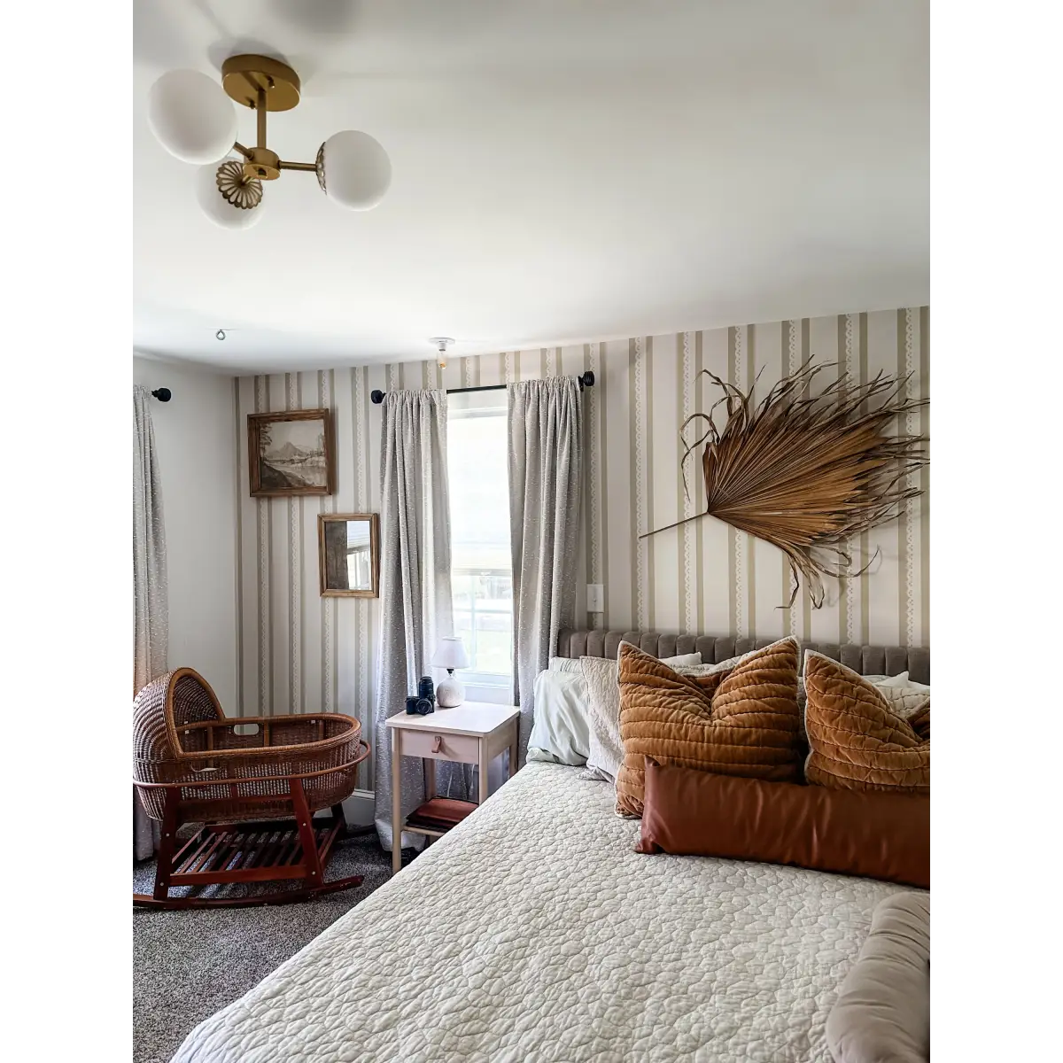 Dorit Wallpaper - Ticking Stripe - by Cinnamon Clouds - Loomwell Home Goods