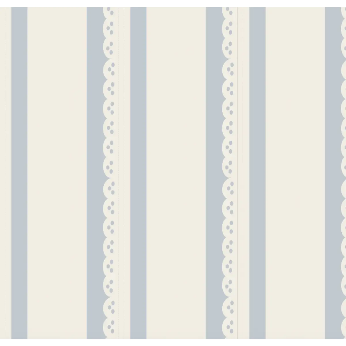 Dorit Wallpaper - Ticking Stripe - by Cinnamon Clouds - Sample 1 foot by 1 foot / Blue - Loomwell Home Goods