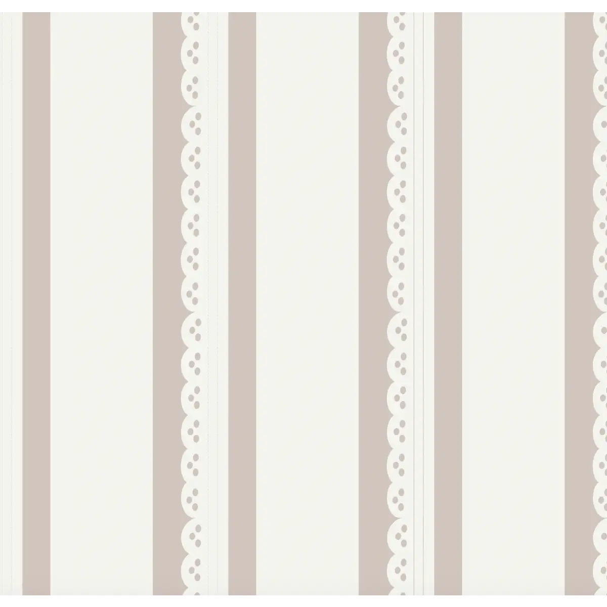 Dorit Wallpaper - Ticking Stripe - by Cinnamon Clouds - Sample 1 foot by 1 foot / Dark Neutral - Loomwell Home Goods