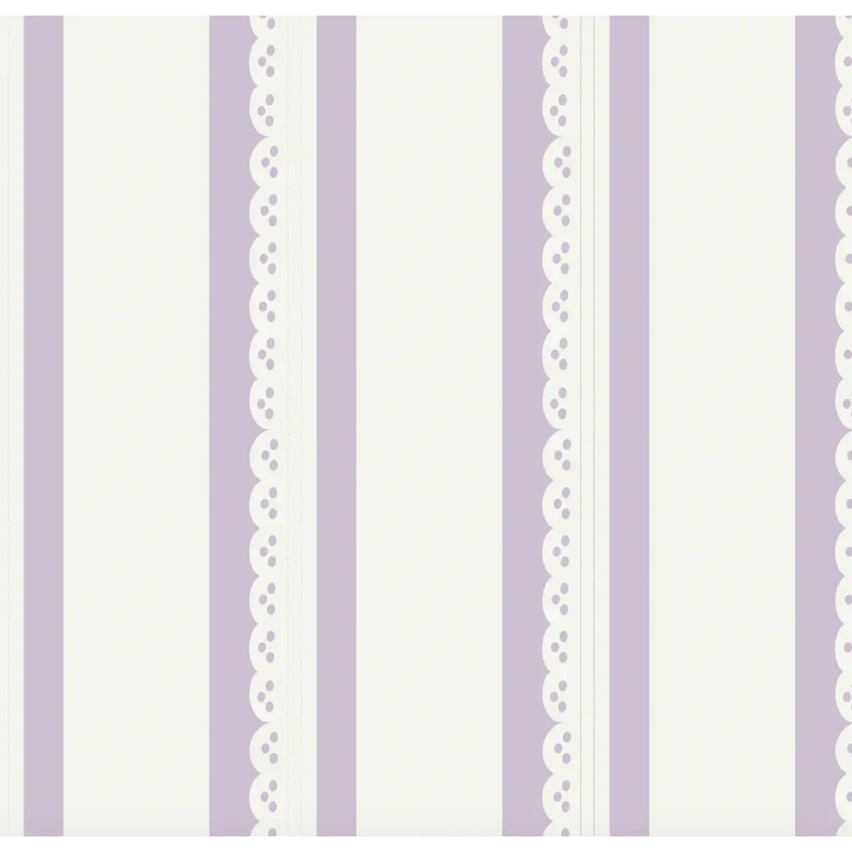 Dorit Wallpaper - Ticking Stripe - by Cinnamon Clouds - Sample 1 foot by 1 foot / Wysteria - Loomwell Home Goods