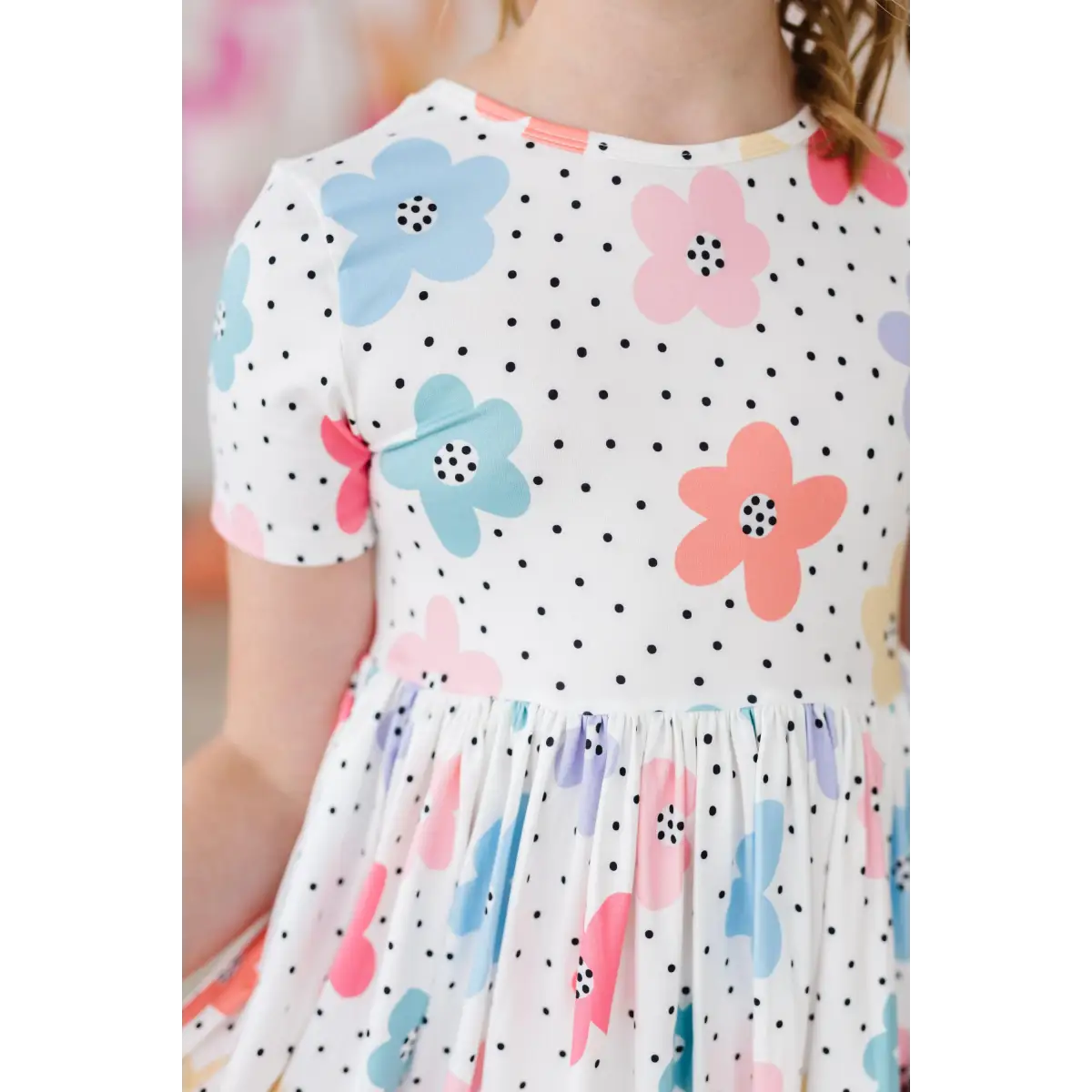 Pocket Twirl Dress - Dots & Daisies - 6-12M - Mila & Rose ®