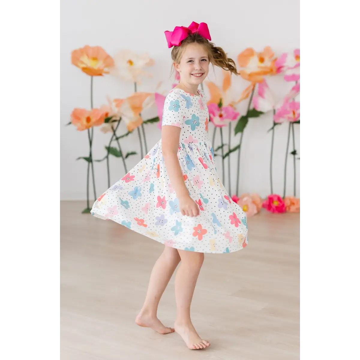 Pocket Twirl Dress - Dots & Daisies - Mila & Rose ®