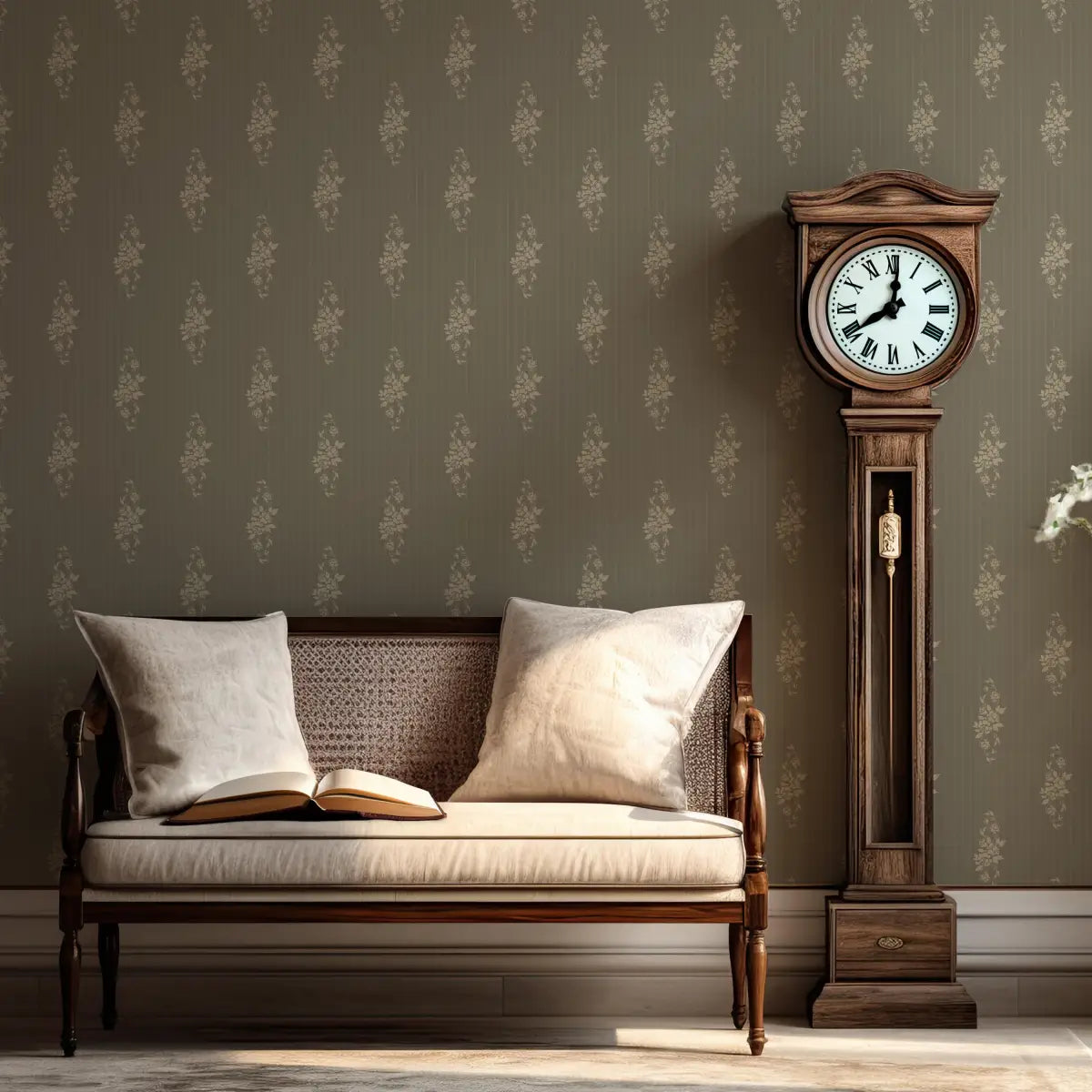 Dovie Wallpaper - Old Fashioned Romance - by Katie Burt Art - Loomwell Home Goods