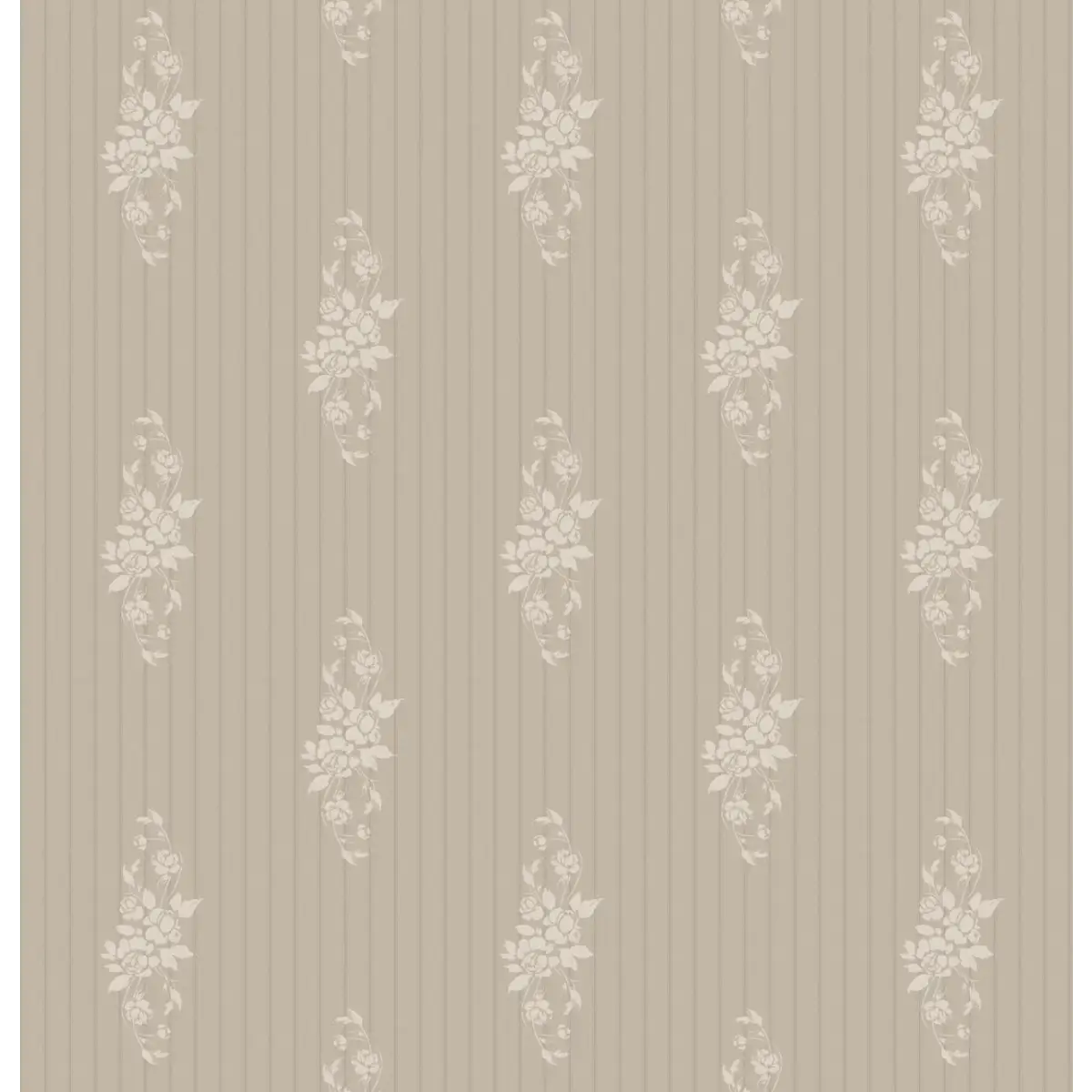 Dovie Wallpaper - Old Fashioned Romance - by Katie Burt Art - Sample 1 foot by 1 foot / Neutral - Loomwell Home Goods