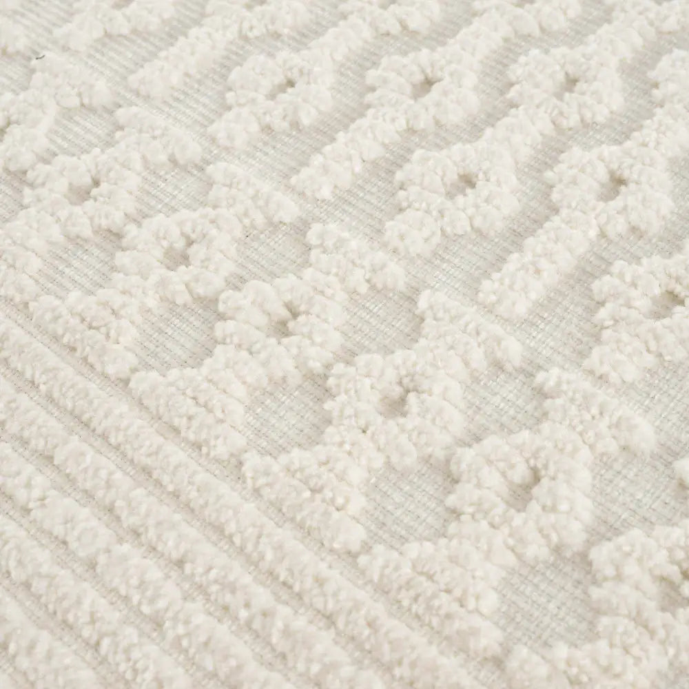 Drago White Washable Area Rug - 2’ x 2’10’’ Rectangle - Boutique Rugs