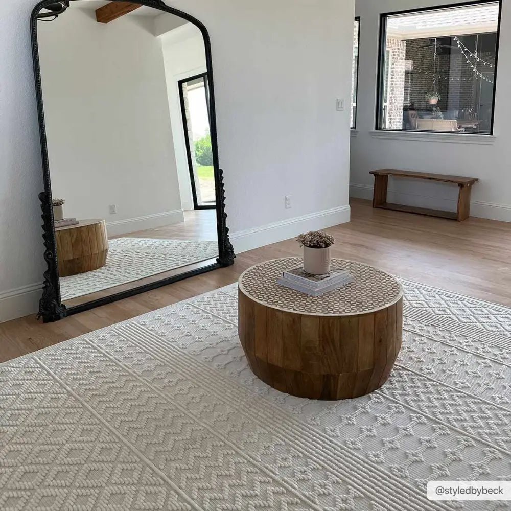 Drago White Washable Area Rug - Boutique Rugs