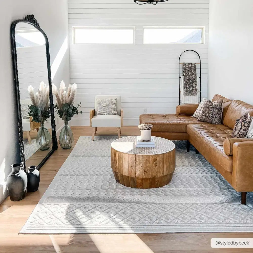 Drago White Washable Area Rug - Boutique Rugs