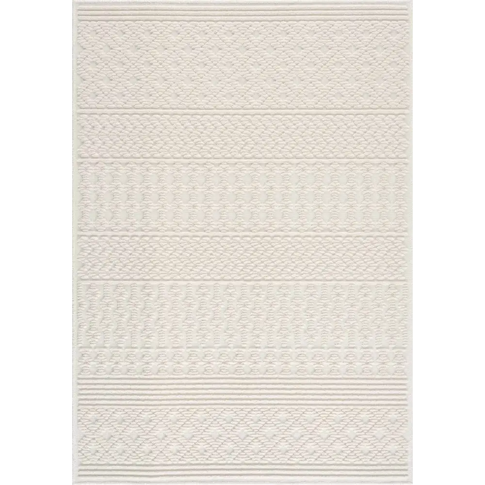 Drago White Washable Area Rug - Boutique Rugs