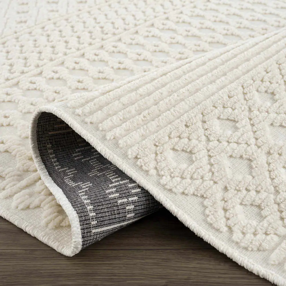Drago White Washable Area Rug - Boutique Rugs