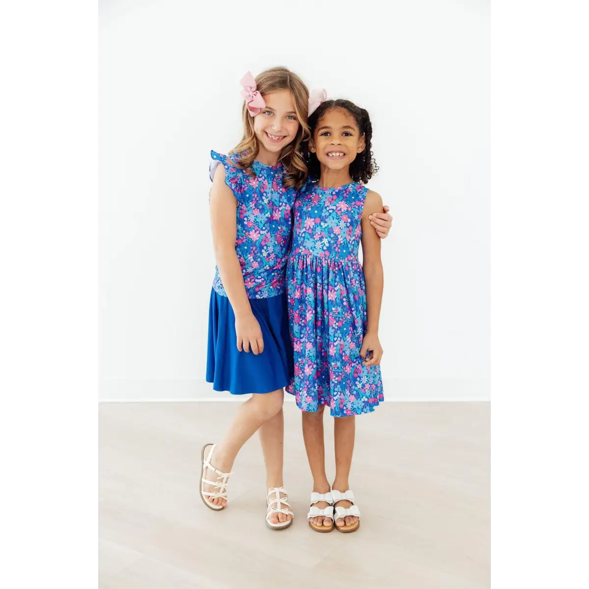Tank Twirl Dress - Dreaming Daisies - Blue Floral - Mila & Rose ®