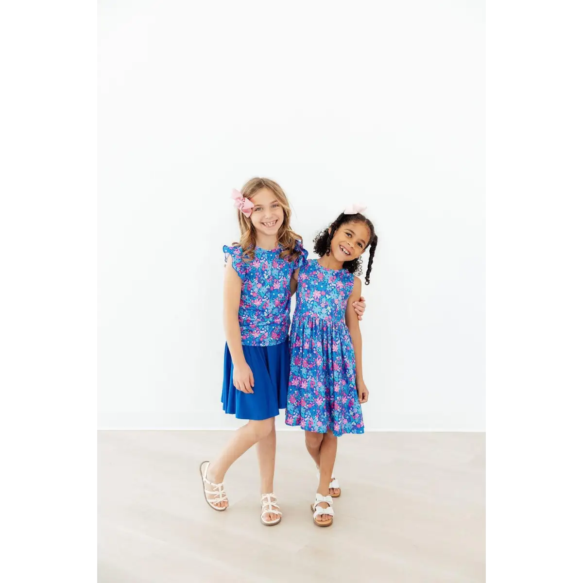 Tank Twirl Dress - Dreaming Daisies - Blue Floral - Mila & Rose ®