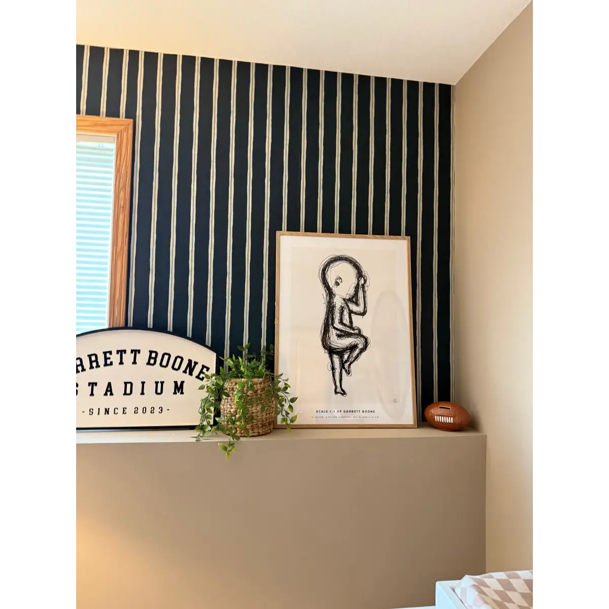 Drew Wallpaper - Bold Watercolor Stripe - Loomwell Home Goods