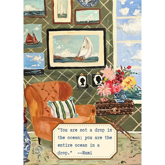 Encouragement Greeting Card - Drop in the Ocean Parlor - Carpe Diem Papers