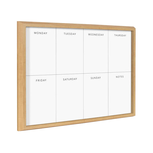 Dry Erase Board - This Week - Framed Printed Glass - White - kateandlaurel