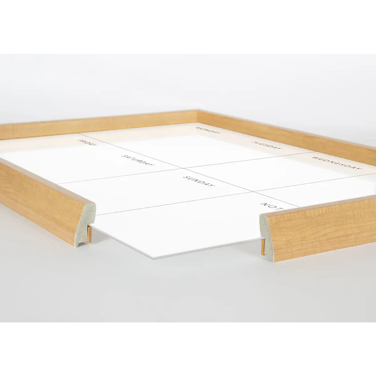 Dry Erase Board - This Week - Framed Printed Glass - White - kateandlaurel