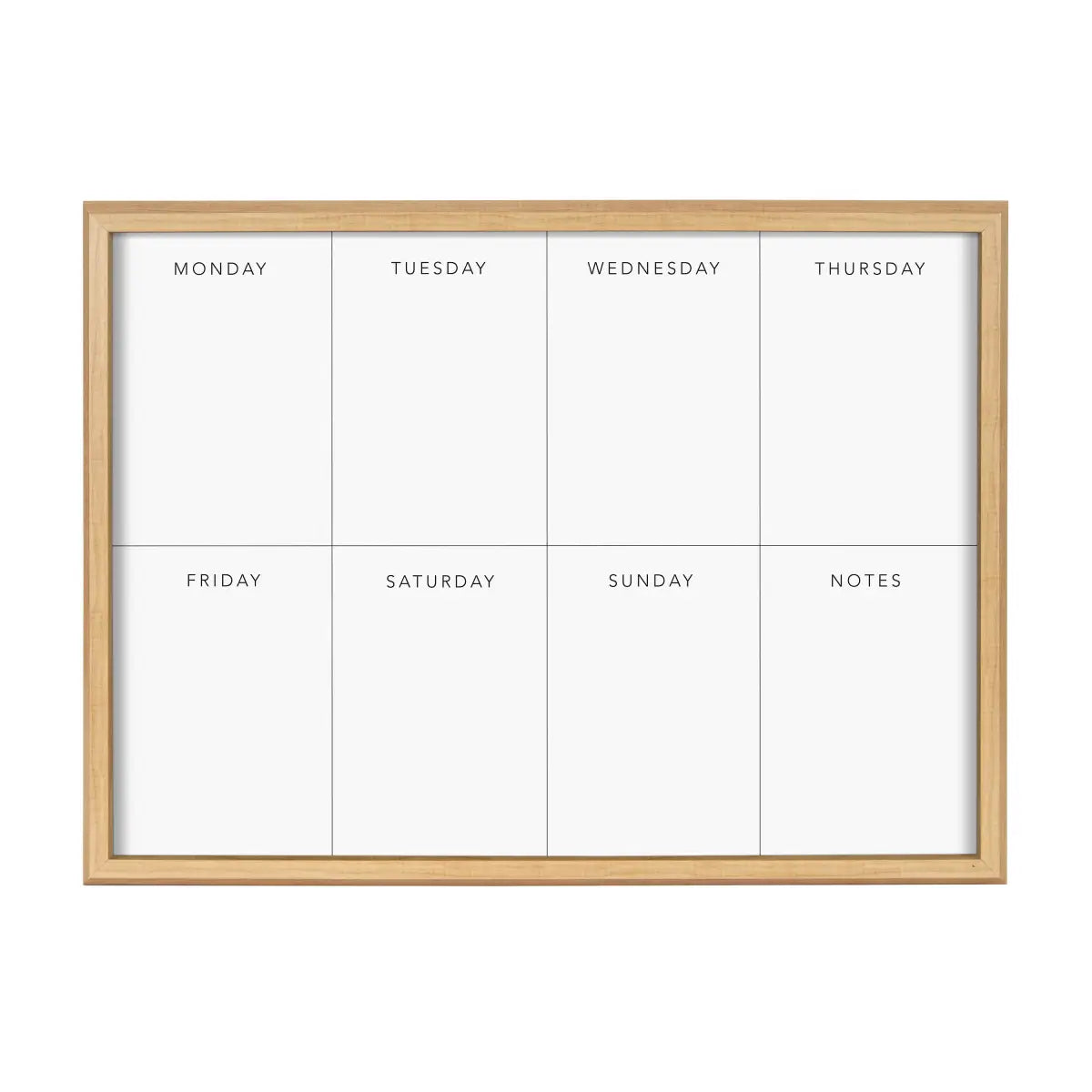 Dry Erase Board - This Week - Framed Printed Glass - White - kateandlaurel