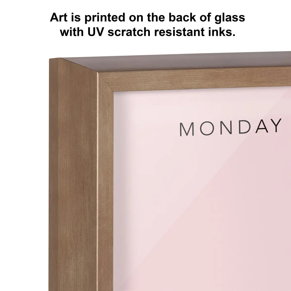 Dry Erase Board - This Week - Pink Framed Printed Glass - kateandlaurel