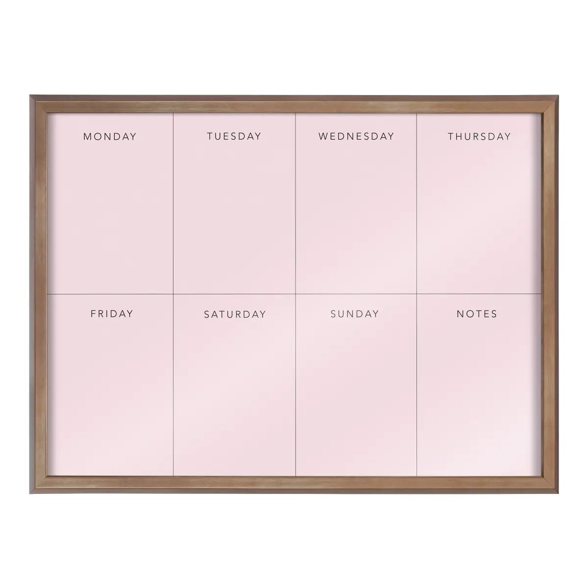 Dry Erase Board - This Week - Pink Framed Printed Glass - kateandlaurel