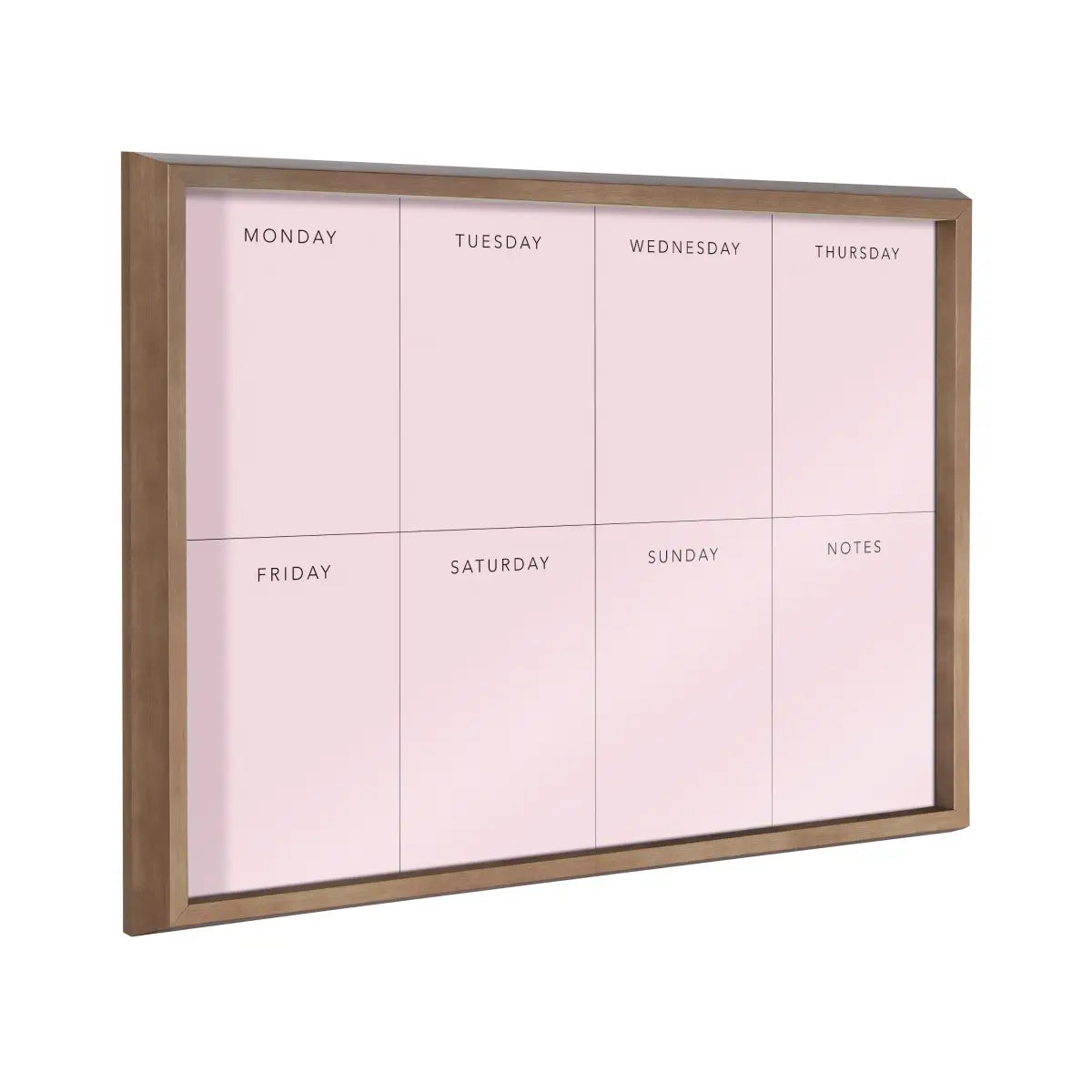 Dry Erase Board - This Week - Pink Framed Printed Glass - kateandlaurel