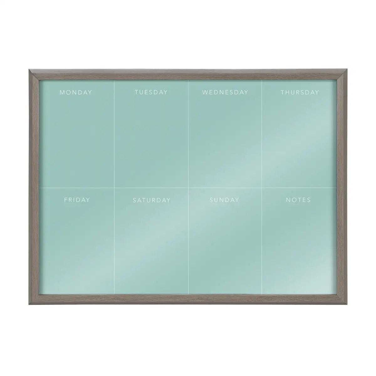 Dry Erase Board - This Week - Teal Framed Printed Glass - kateandlaurel