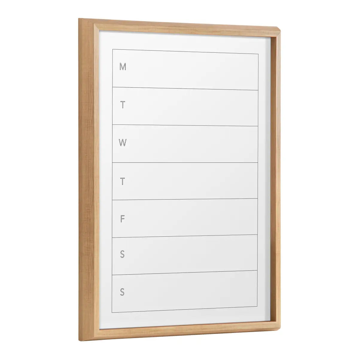 Dry Erase Board - Weekly Menu - Framed Printed Glass - kateandlaurel