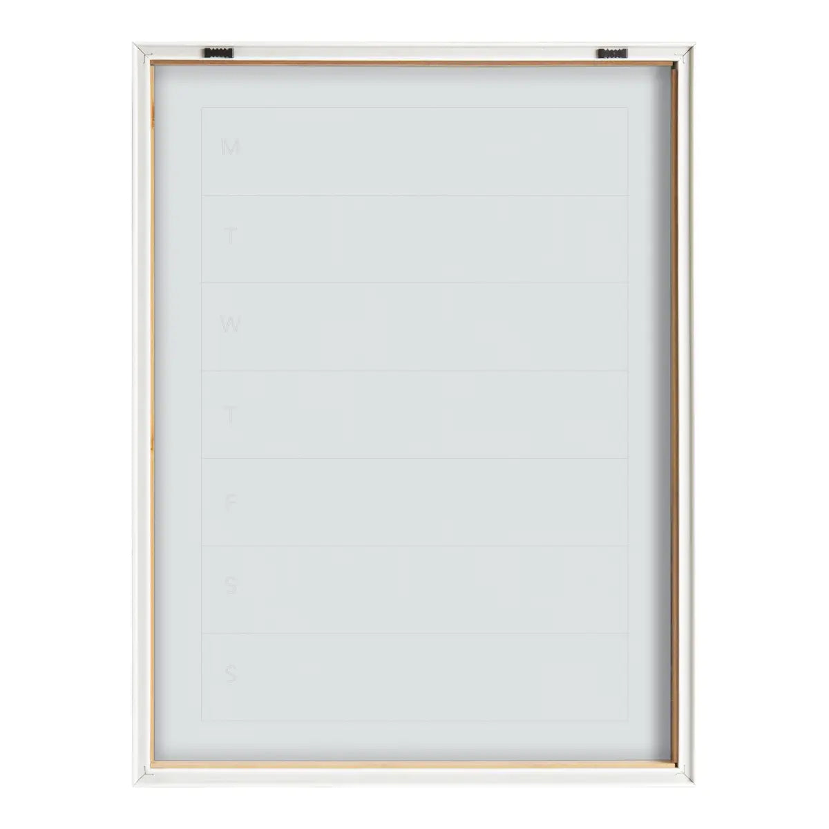 Dry Erase Board - Weekly Menu - Framed Printed Glass - kateandlaurel