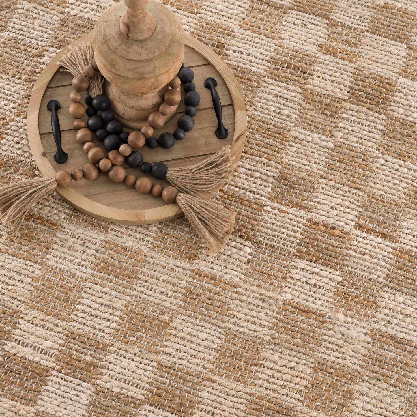 Checkered Jute Area Rug - Boutique Rugs