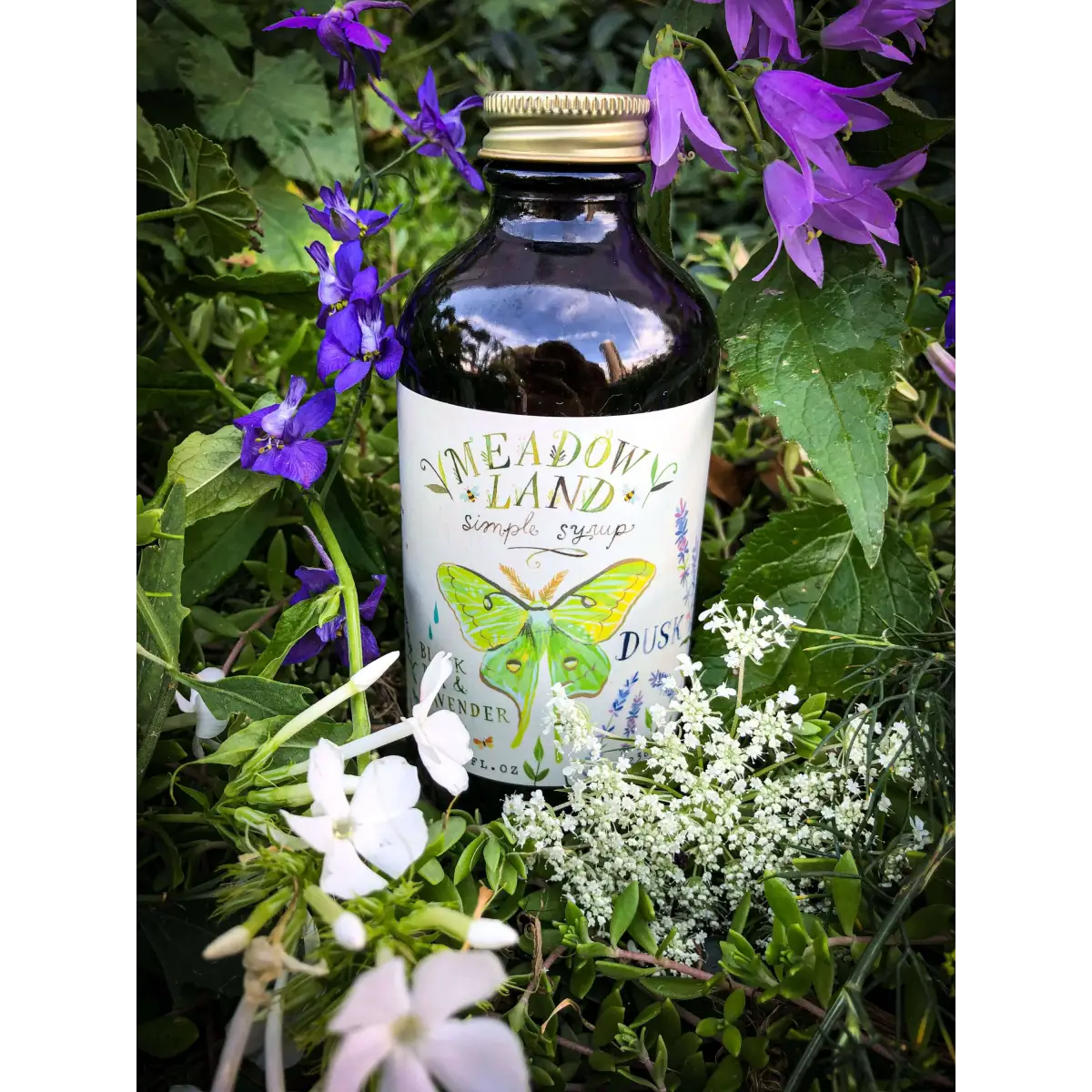 Dusk Simple Syrup - Tea & Lavender - Lemonade Iced Tea or Cocktail Mixer - Meadowland Syrup