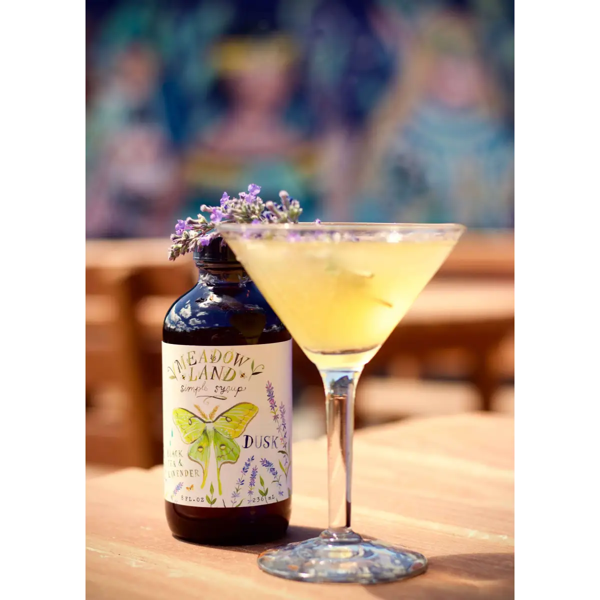 Dusk Simple Syrup - Tea & Lavender - Lemonade Iced Tea or Cocktail Mixer - Meadowland Syrup