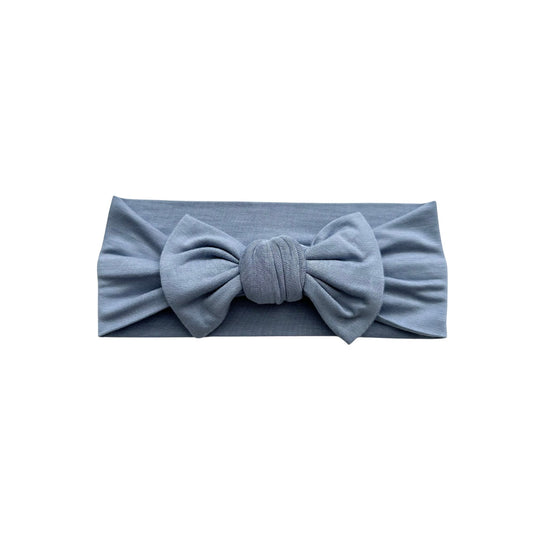 Knotted Headband - Dusty Blue - Harp Angel Boutique