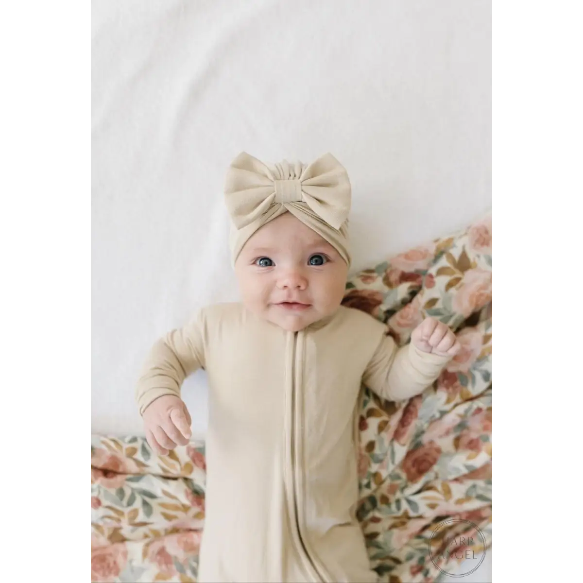 Dusty Pink Floral Muslin Swaddle Blanket - Harp Angel Boutique