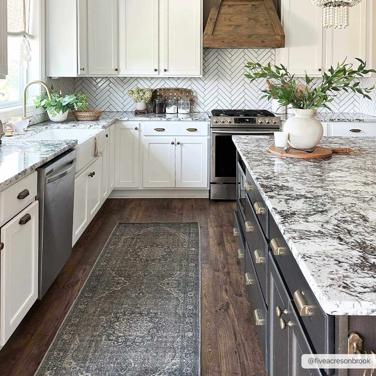 Dusty Sage Washable Persian Rug - 2’7’’ x 7’3’’ Runner - Boutique Rugs