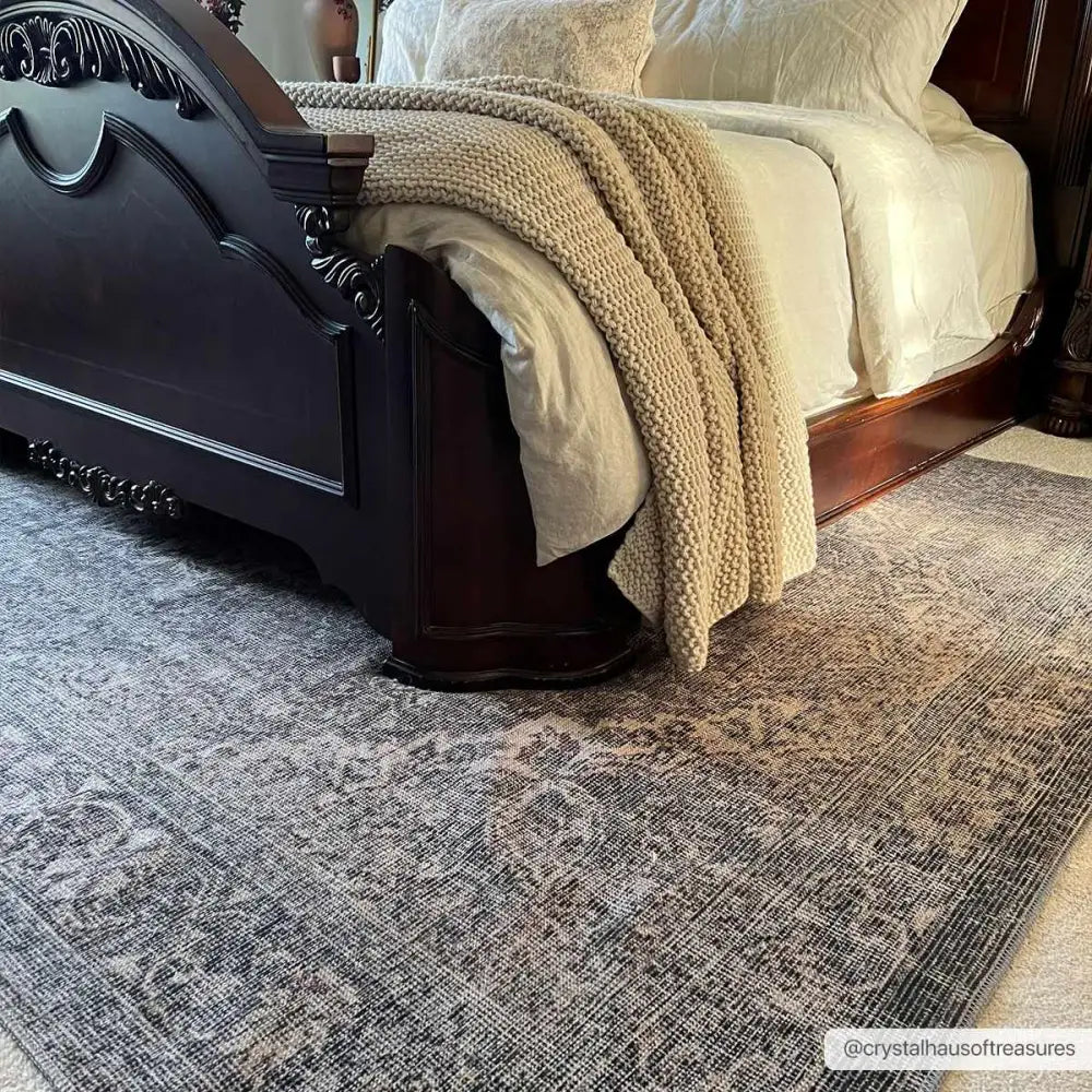 Dusty Sage Washable Persian Rug - Boutique Rugs