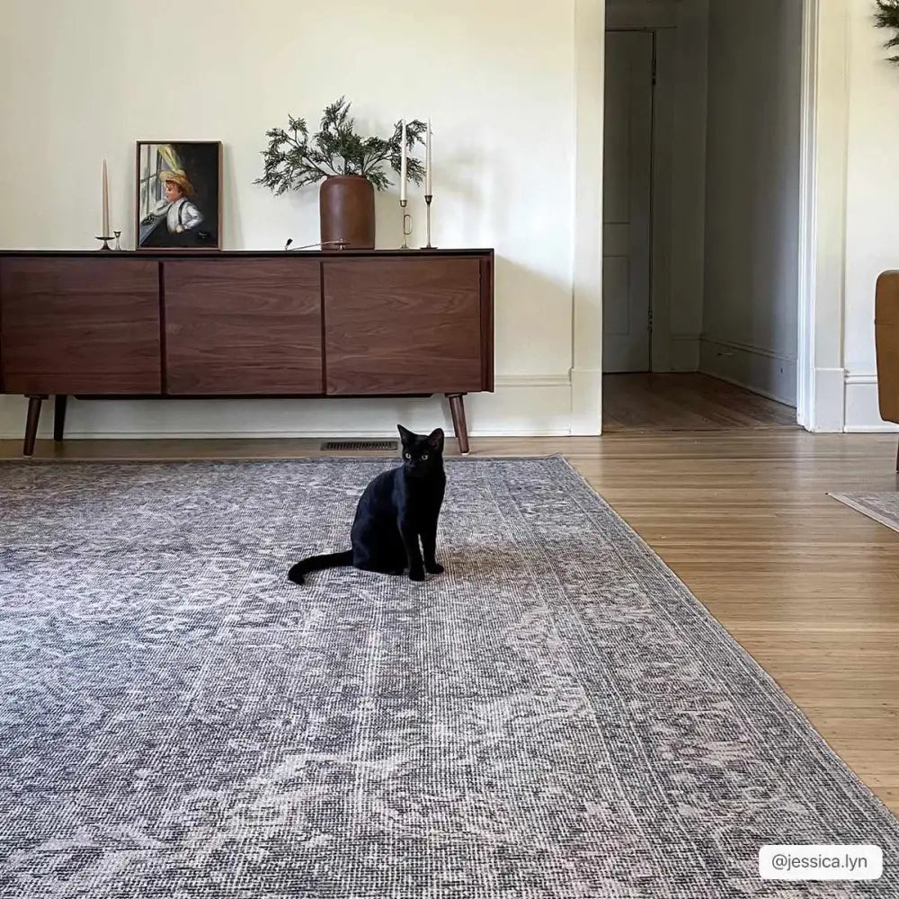 Dusty Sage Washable Persian Rug - Boutique Rugs