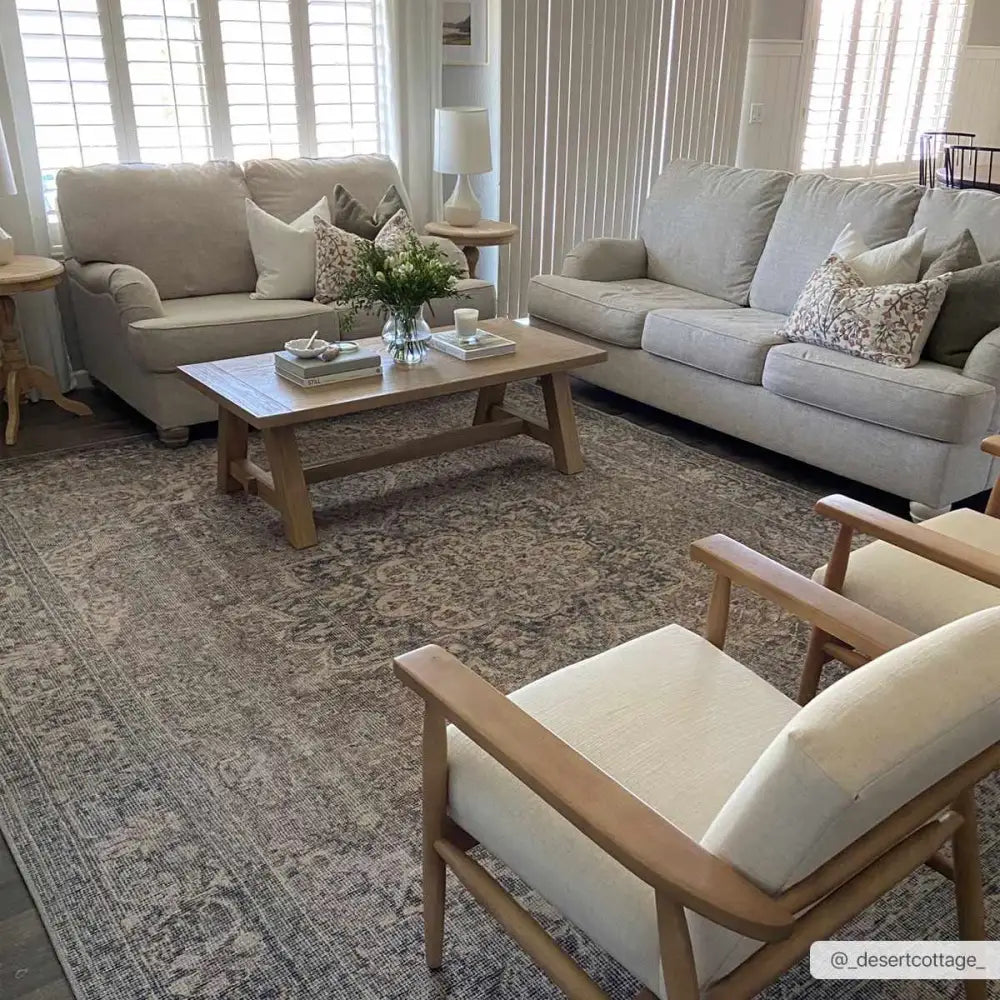 Dusty Sage Washable Persian Rug - Boutique Rugs