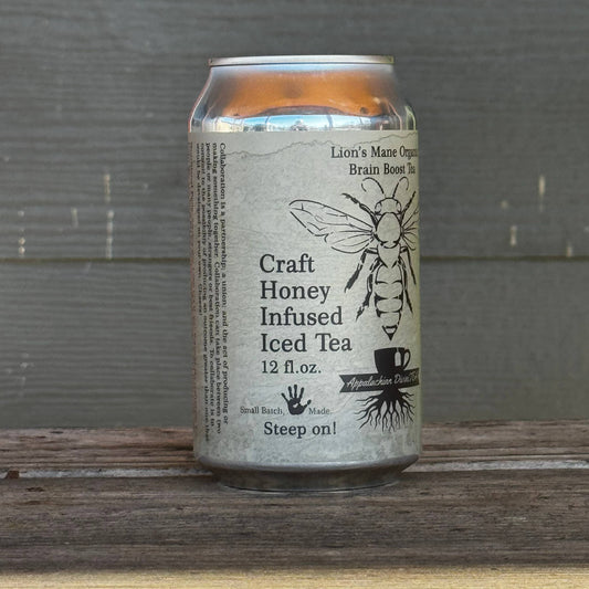 Lion’s Mane Iced Tea with Honey - Organic - Brain Boost - Wehrloom Honey